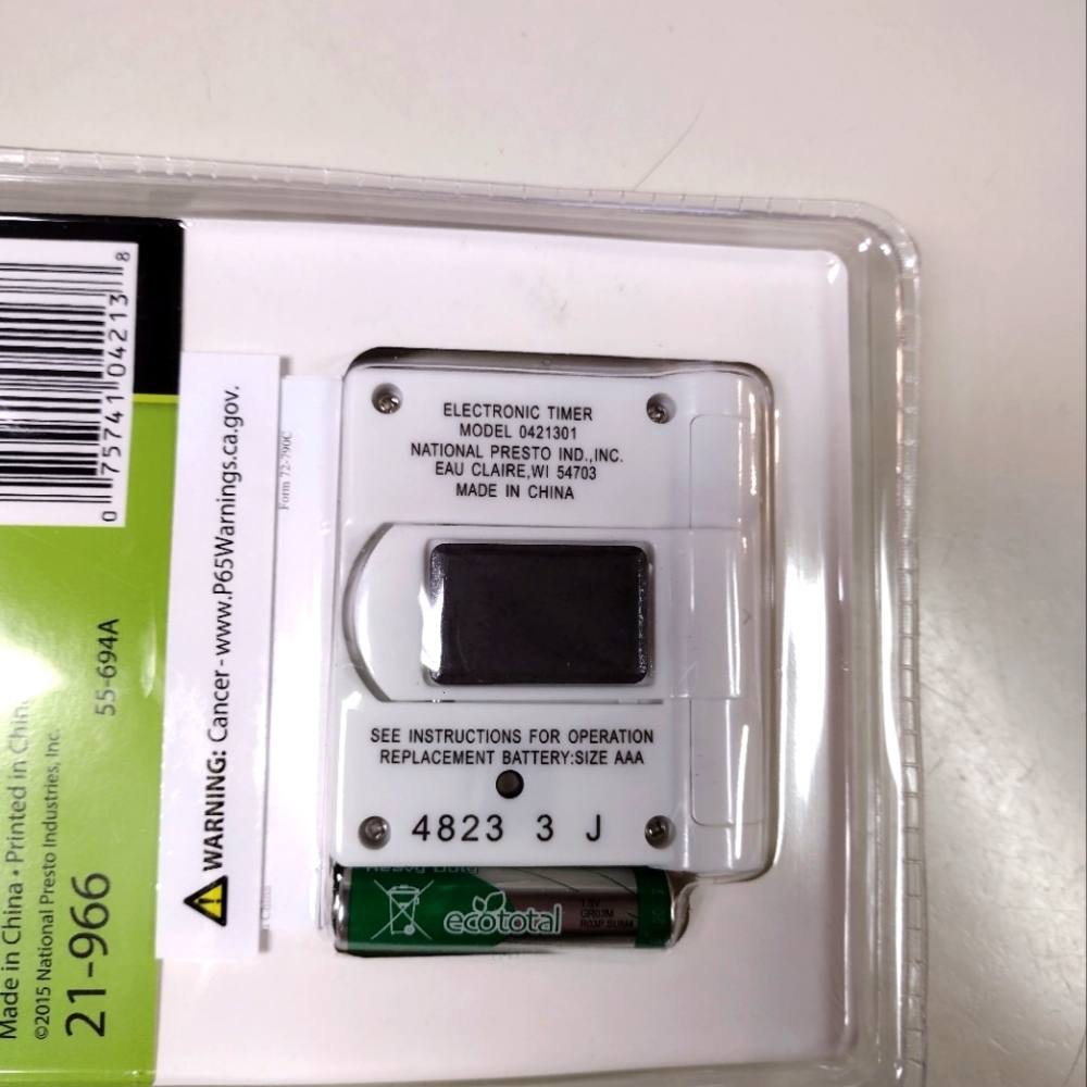 Presto Digital LCD Timer Magnet Kitchen Cooking Battery Electronic Simple Easy - Picture 7 of 7